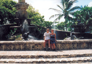 Brunnen im Altos de Chavon