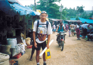 Vogel auf dem Markt von Samana