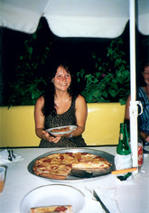Pizzaessen in Barahona