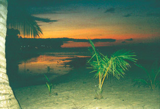 Sonnenuntergang in Samana