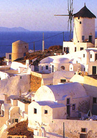 O&igrave;a auf Santorini