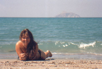 ich am Strand