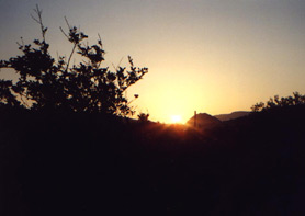 Sonnenaufgang in Matala