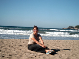 am Strand von Peguera