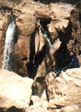 Wasserfall am Ende von Tamerza